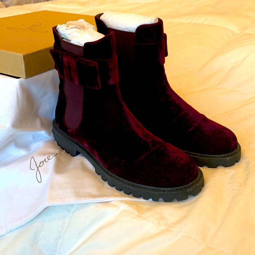 Joie - Plum Velvet Hollie Booties